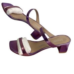 Stuart Weitzman Women's Aleena 50 Block Solid Lilac Heel Size 5.5